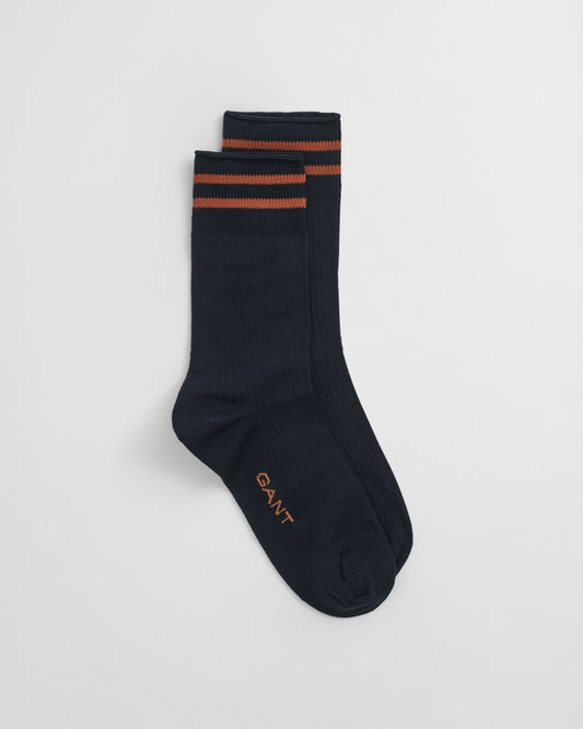 Striped Ribbed Socks