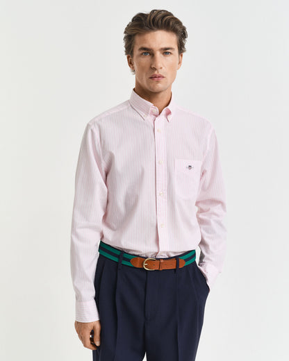 Regular Fit Striped Poplin Shirt