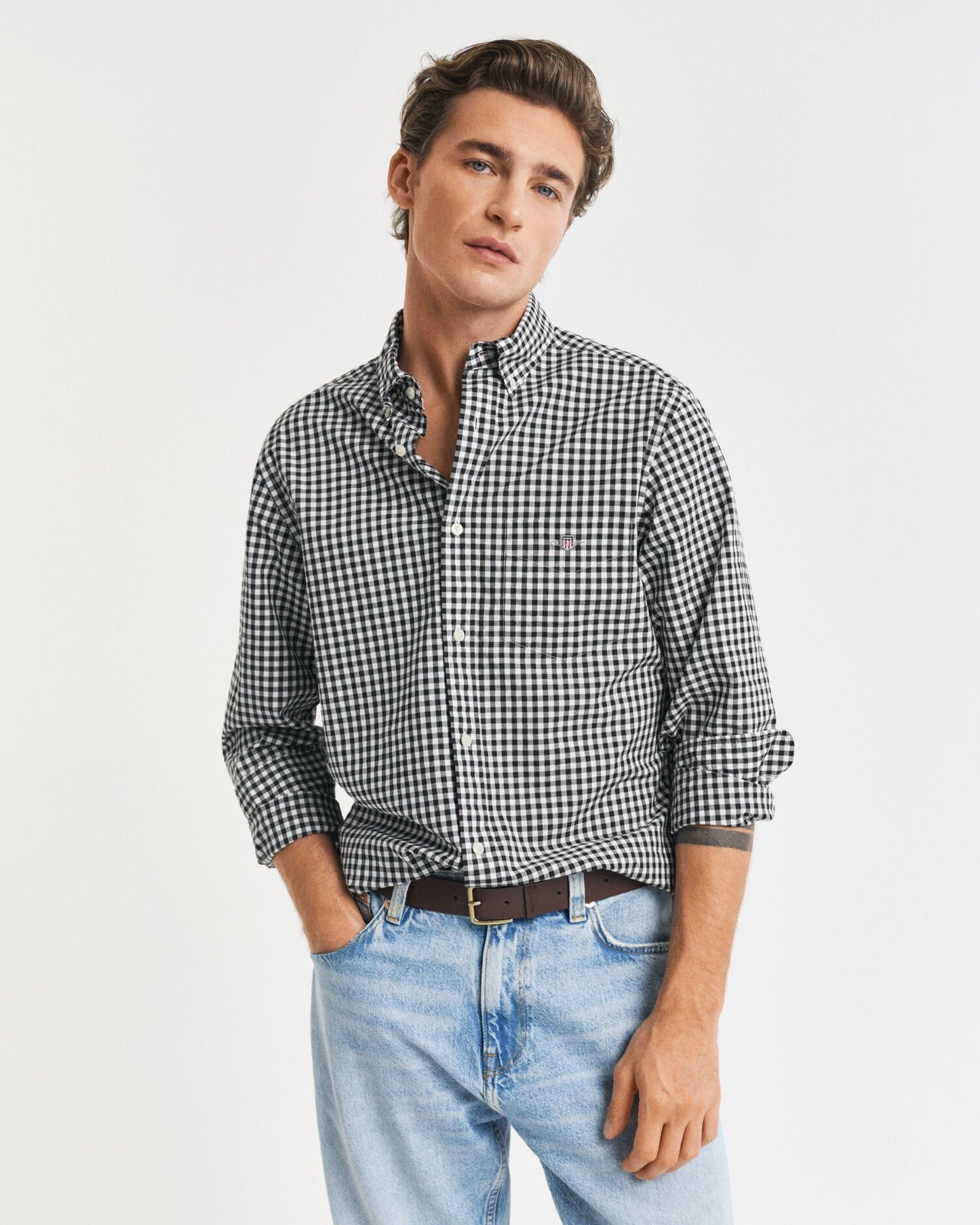 Regular Fit Classic Gingham Poplin Shirt
