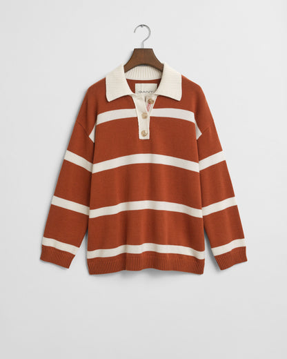 Striped Knitted Rugger