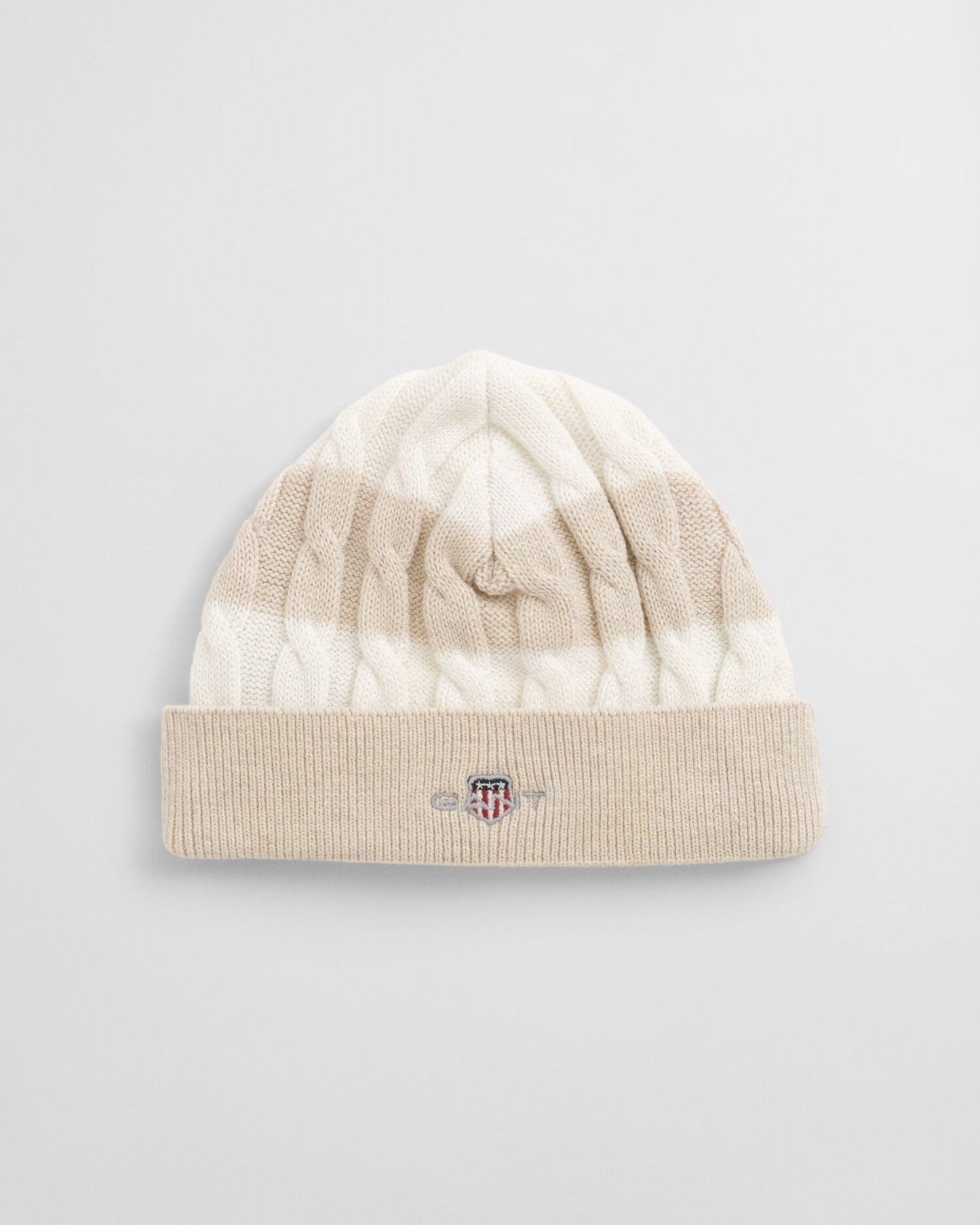 Baby Shield Striped Cable Beanie