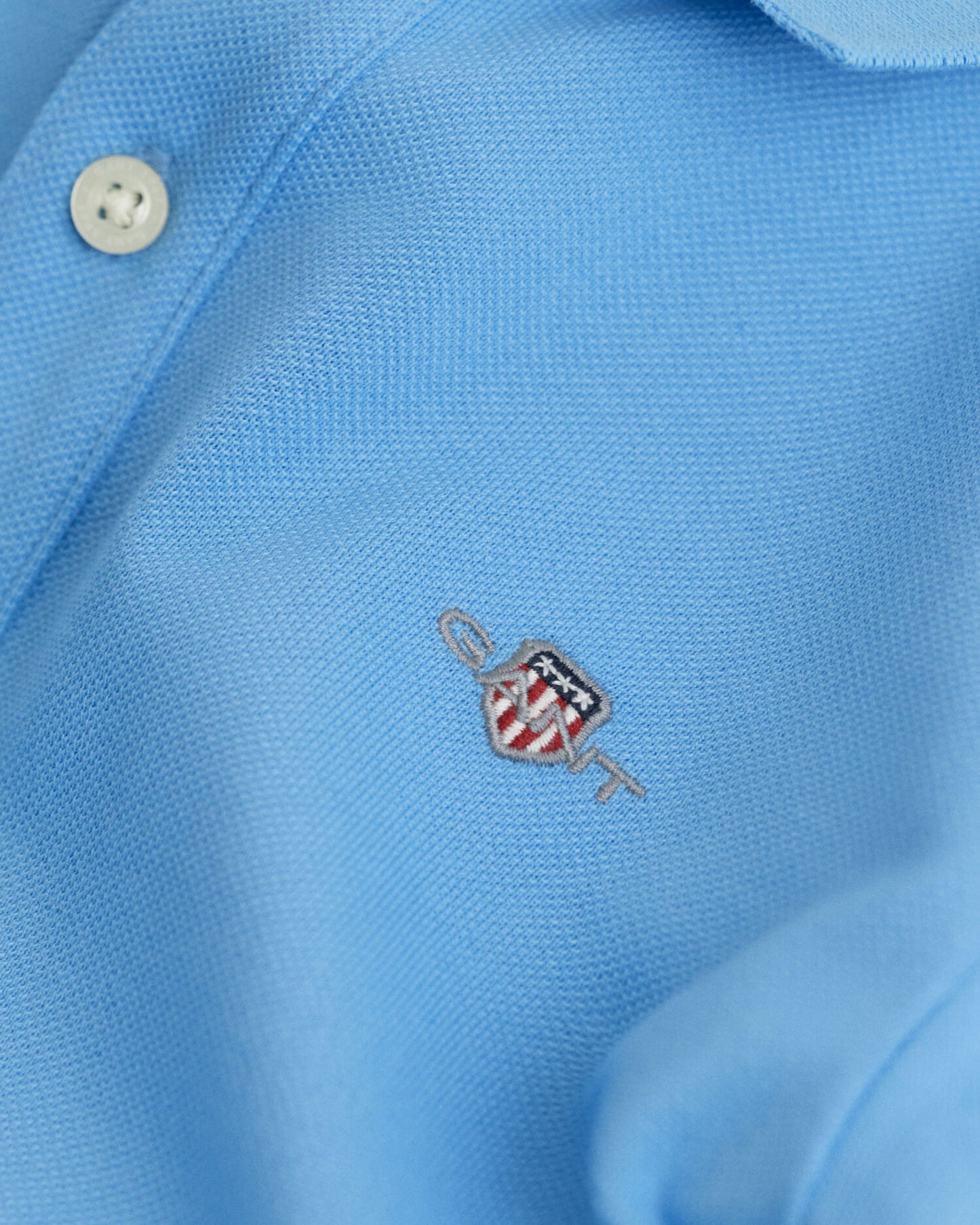 Kids Shield Long Sleeve Piqué Polo Shirt