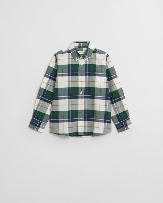 Kids Shield Checked Oxford Shirt