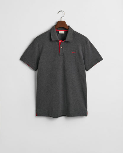 Contrast Piqué Polo Shirt