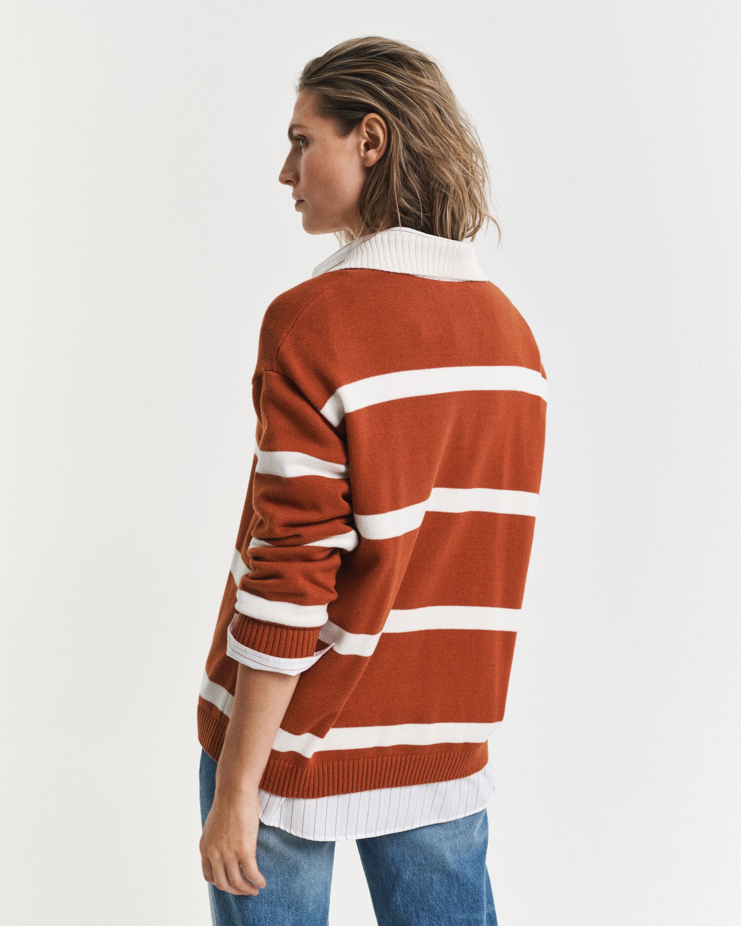 Striped Knitted Rugger