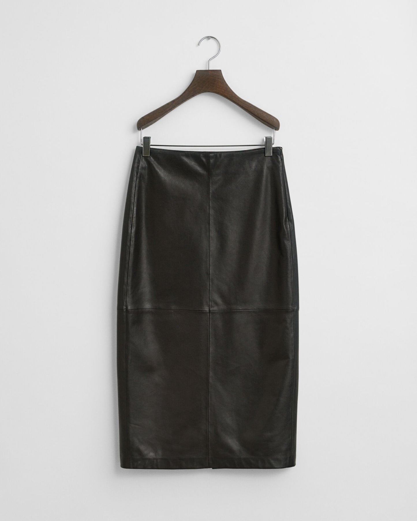 Leather Midi Pencil Skirt