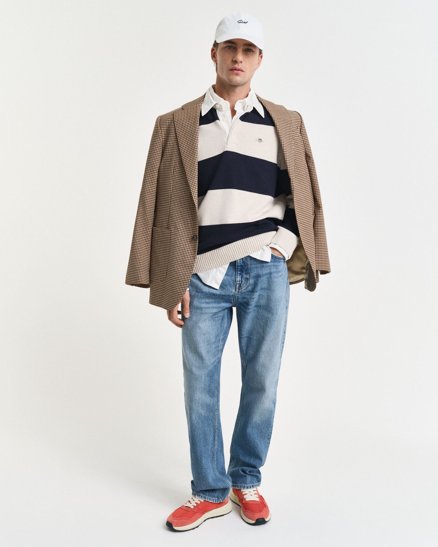 Barstriped Polo Sweater