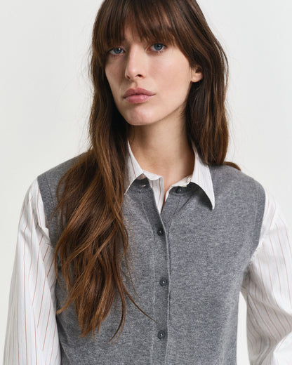 Lightweight Short Sleeve Knitted Vest