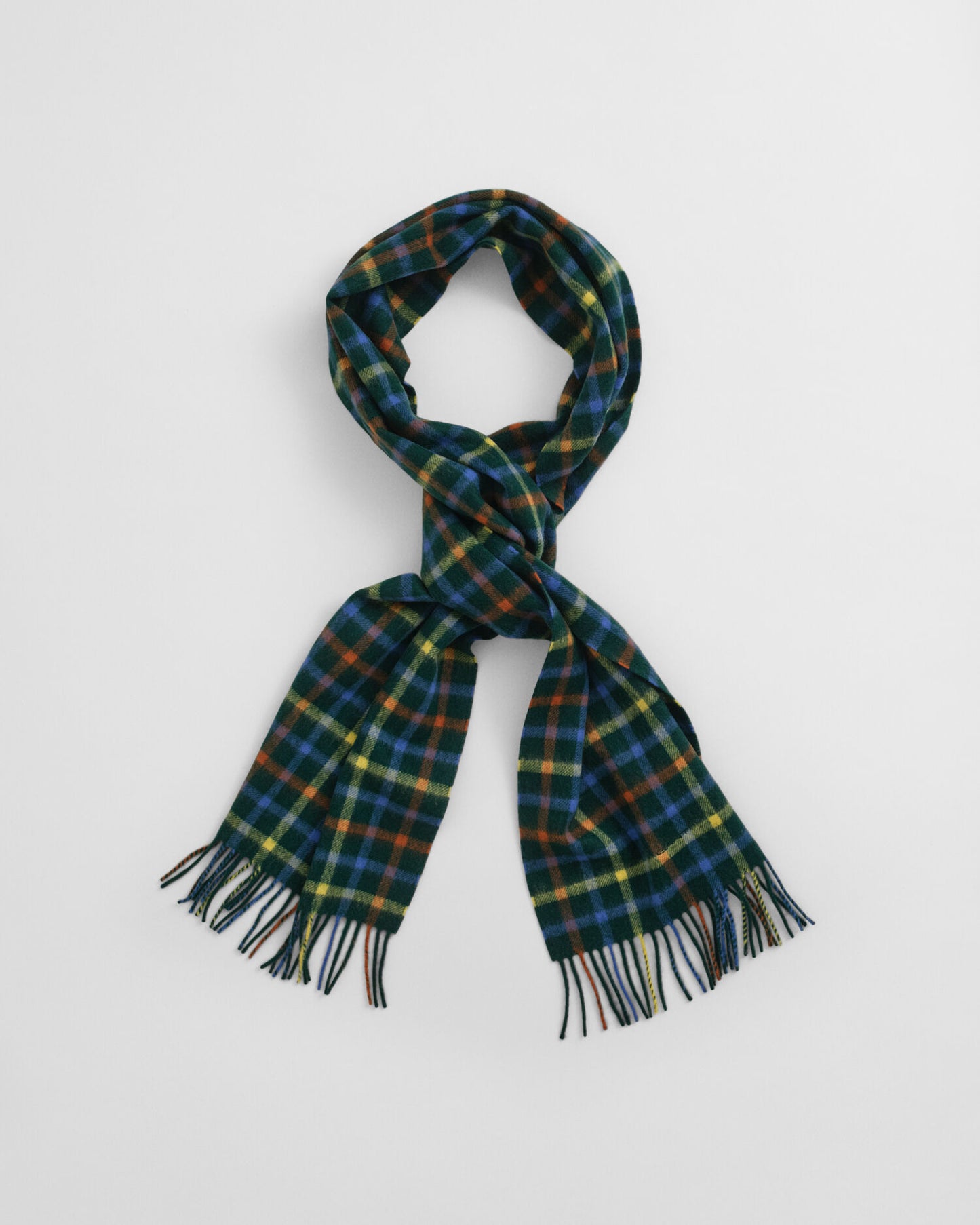 Checked Wool Scarf