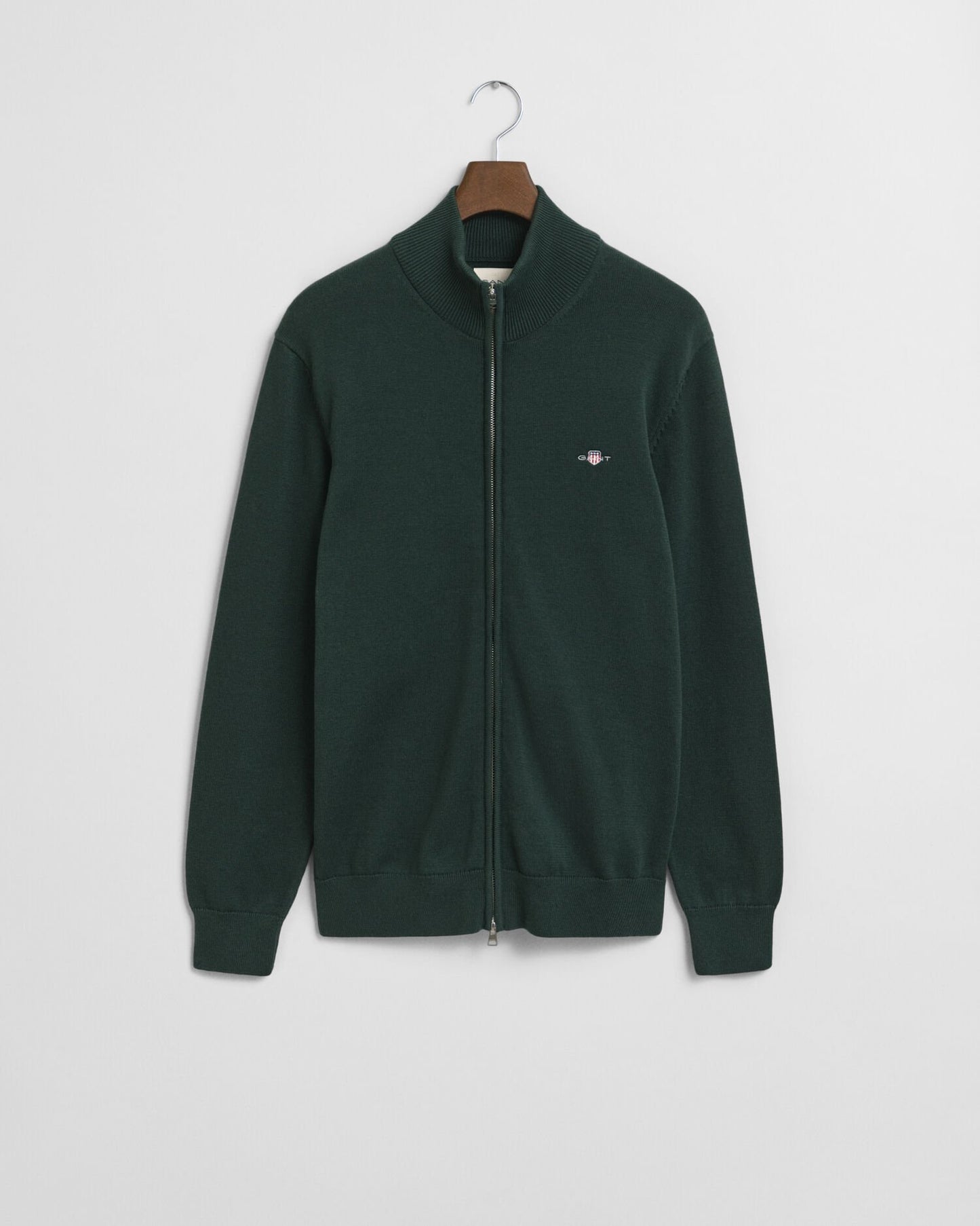 Casual Cotton Zip Cardigan