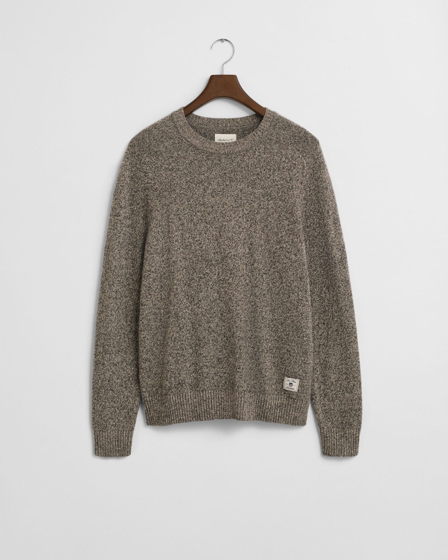 Wool Blend MoulineCrew Neck Sweater