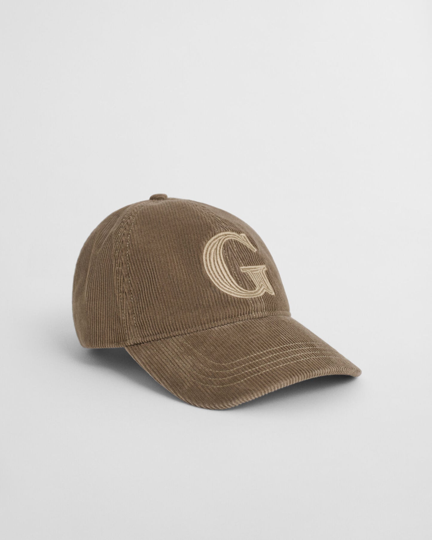 G Embroidered Corduroy Cap