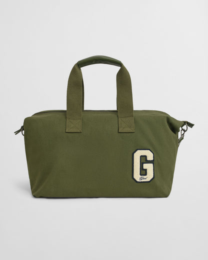 G Badge Cotton Canvas Duffel Bag