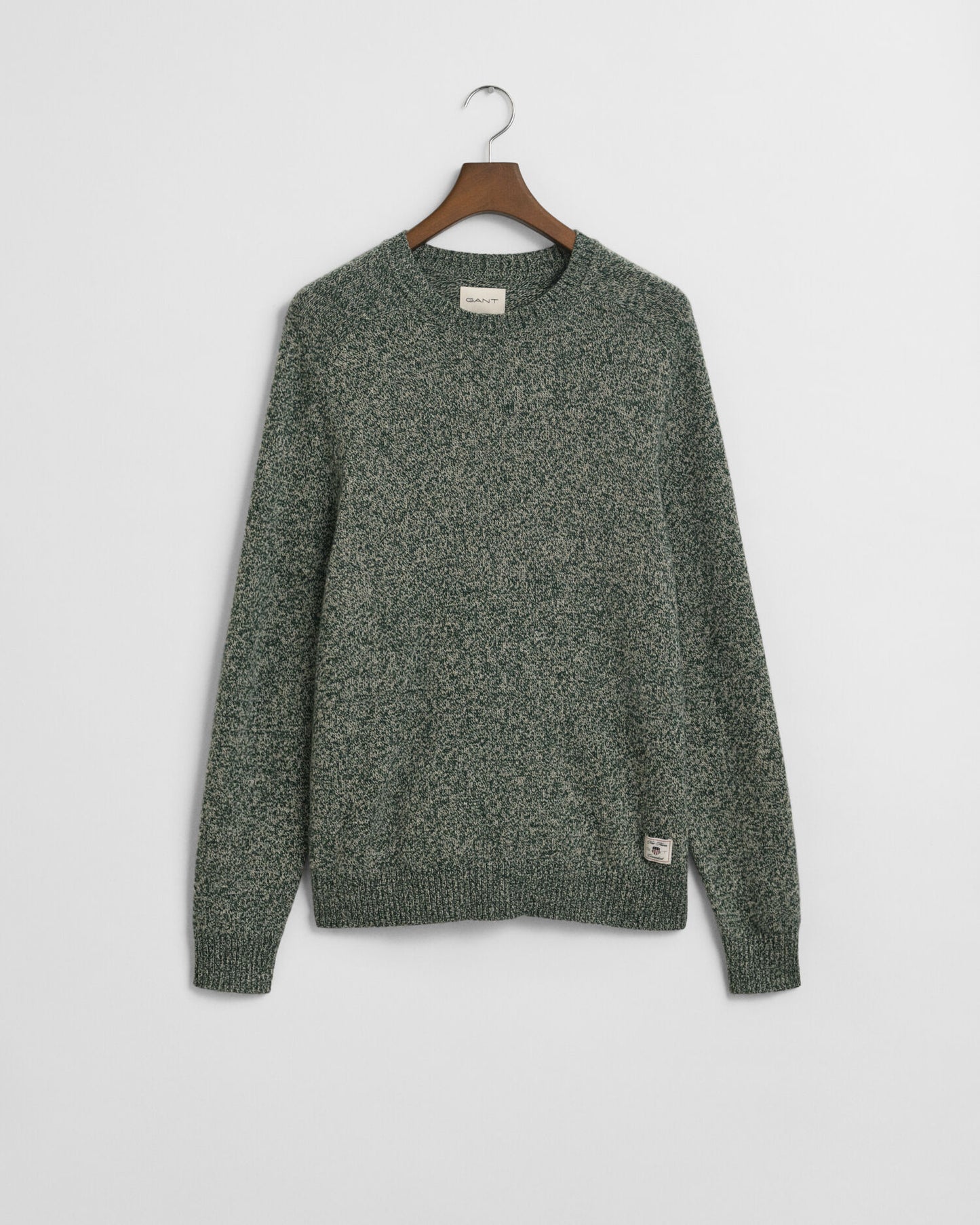 Wool Blend MoulineCrew Neck Sweater