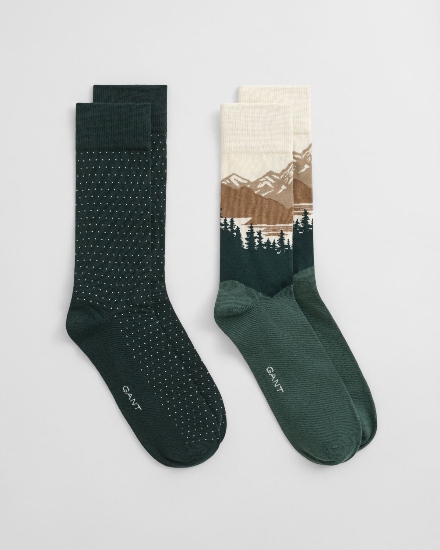 2-Pack Mountain Scenery Socks