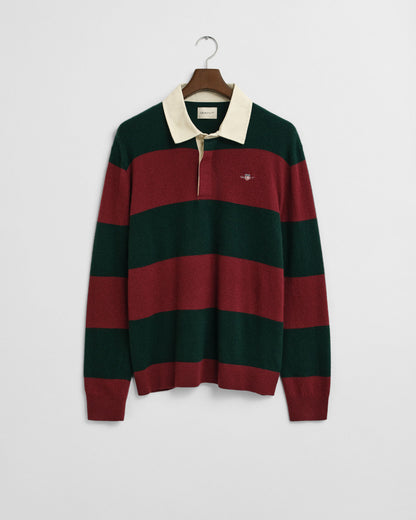 Striped Extra Fine Lambswool Rugger Sweater