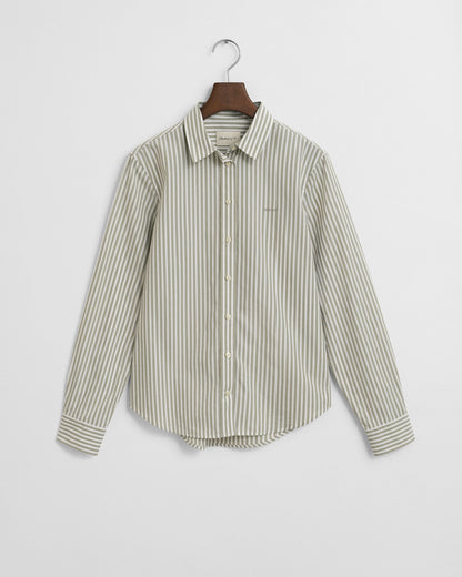 Regular Fit Classic Striped Poplin Shirt