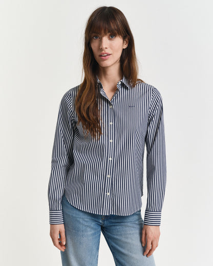 Regular Fit Classic Striped Poplin Shirt