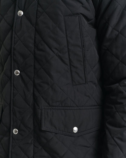 Quilted Windcheater Mid-Length Jacket
