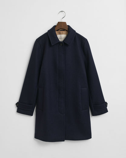 Wool Blend Car Coat