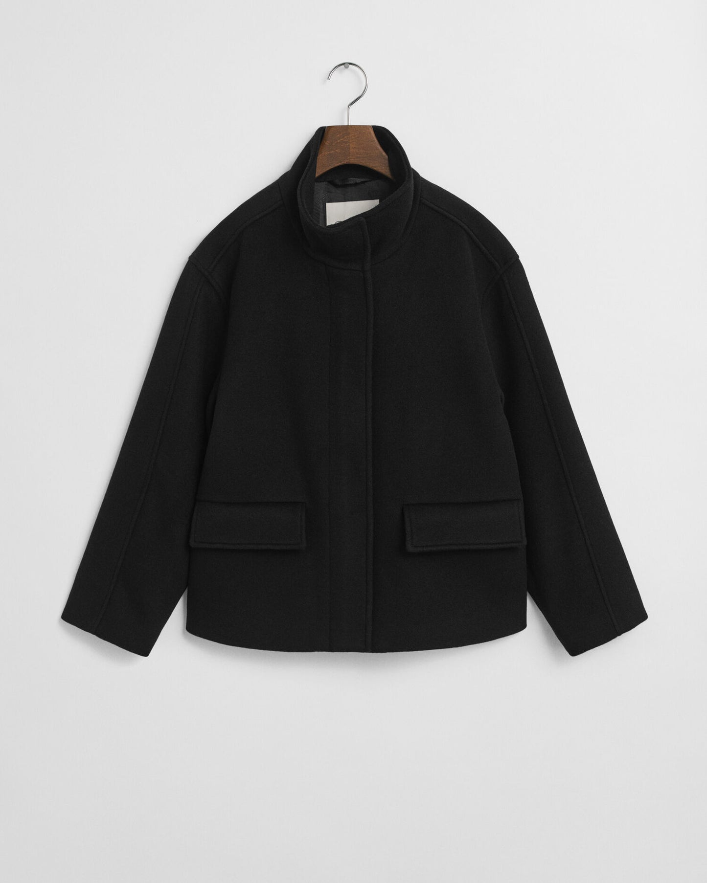 Short Wool Zip Jacket
