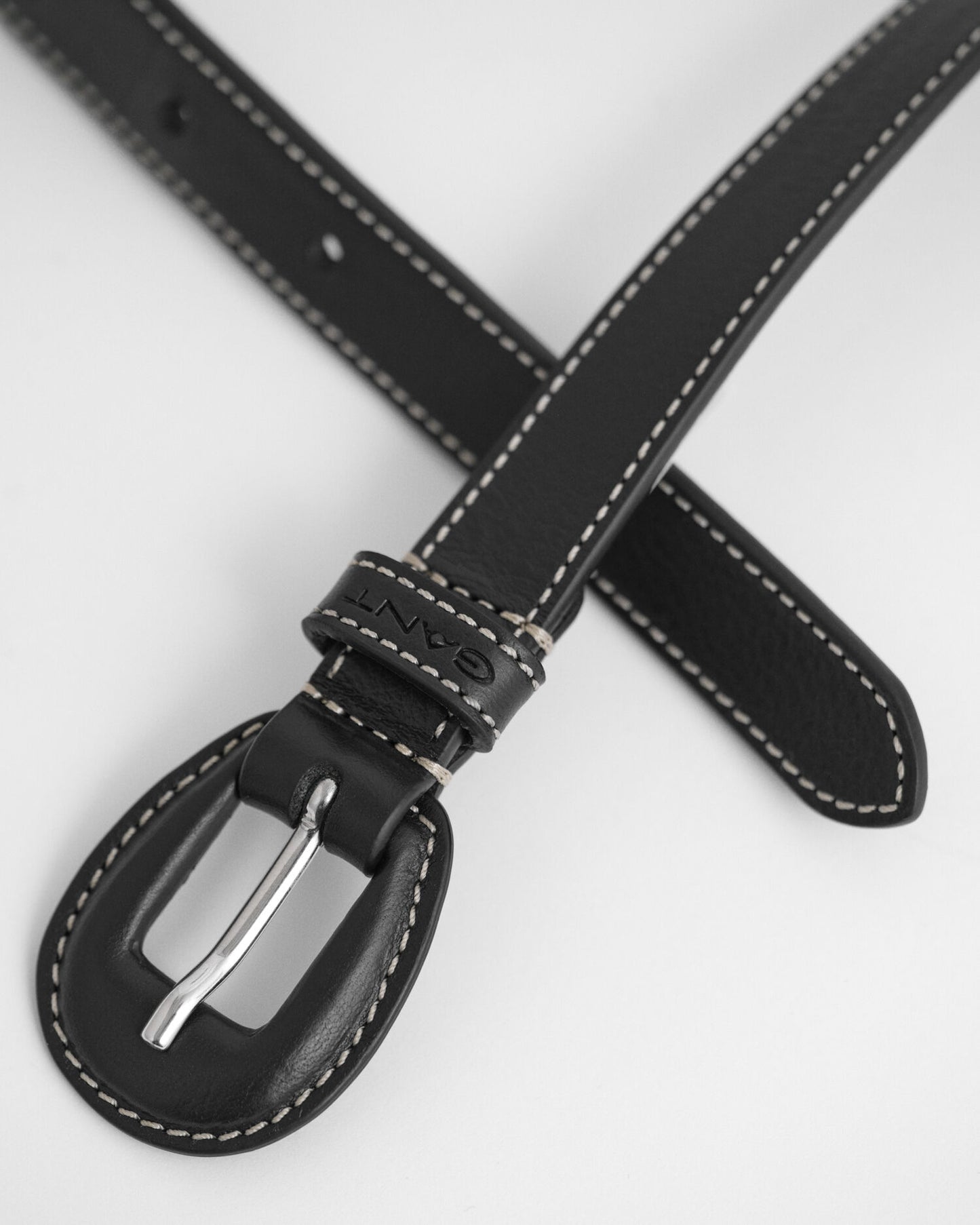 Leather Covered Buckle Belt
