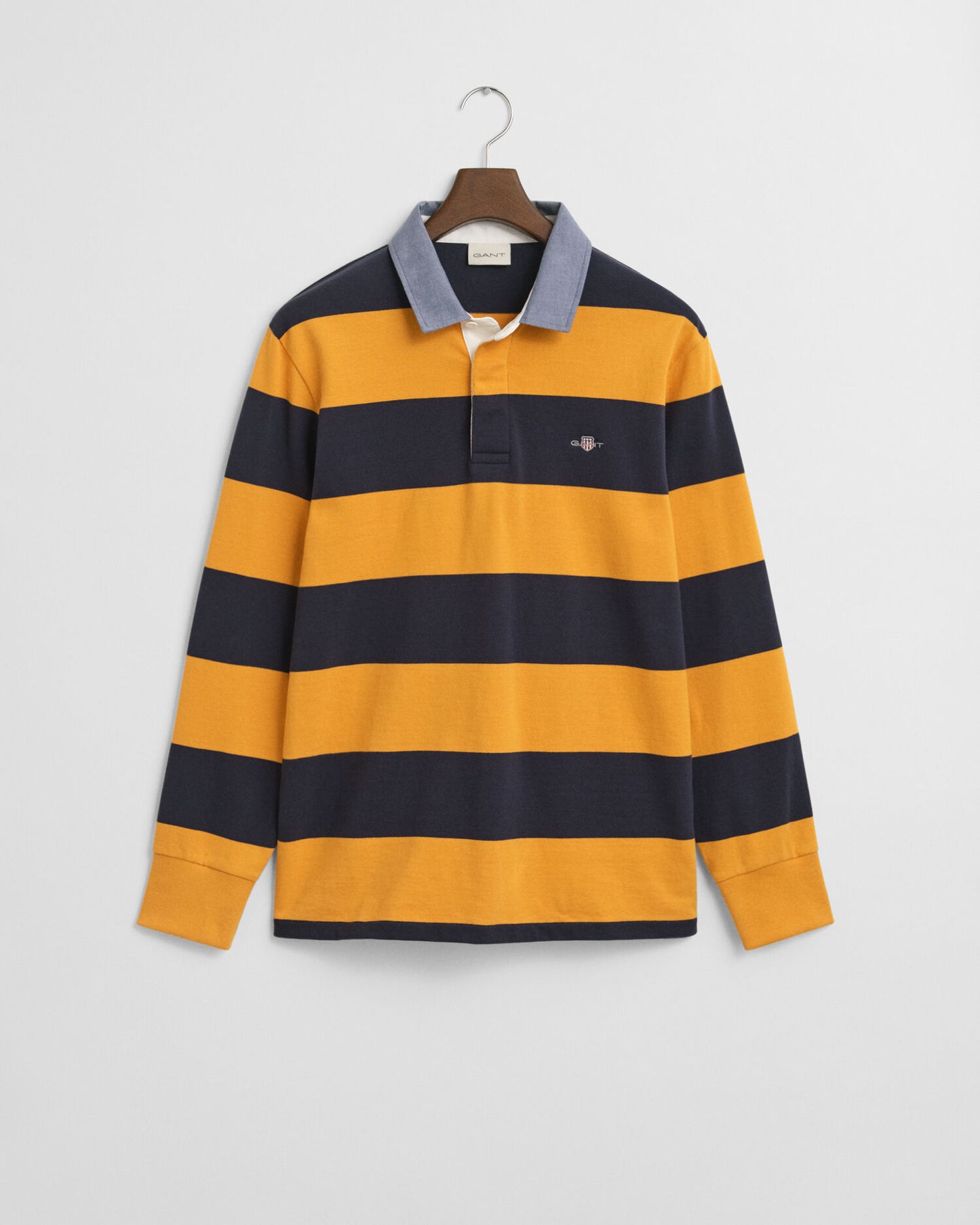 Chambray Collar Striped Heavy Rugger