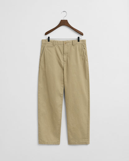Relaxed Fit Cotton Twill Chinos