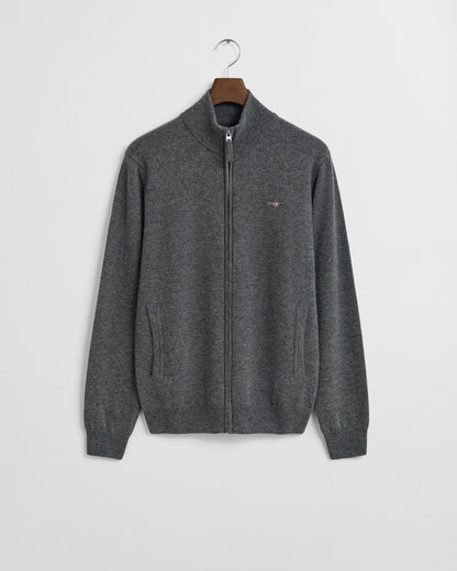 Superfine Lambswool Zip Cardigan