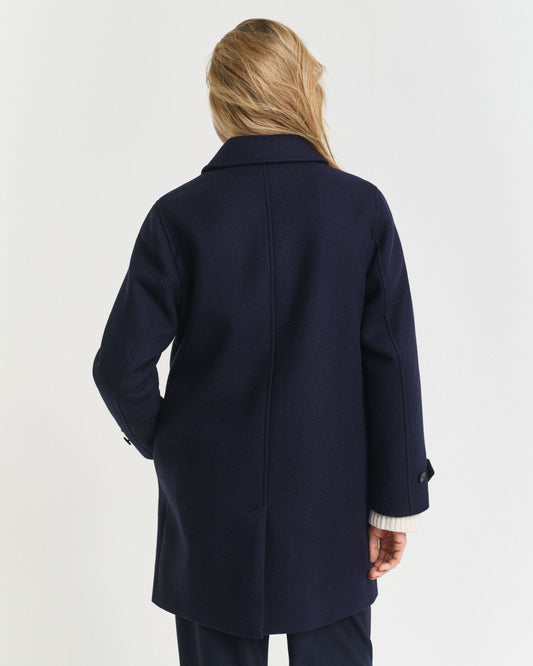 Wool Blend Car Coat