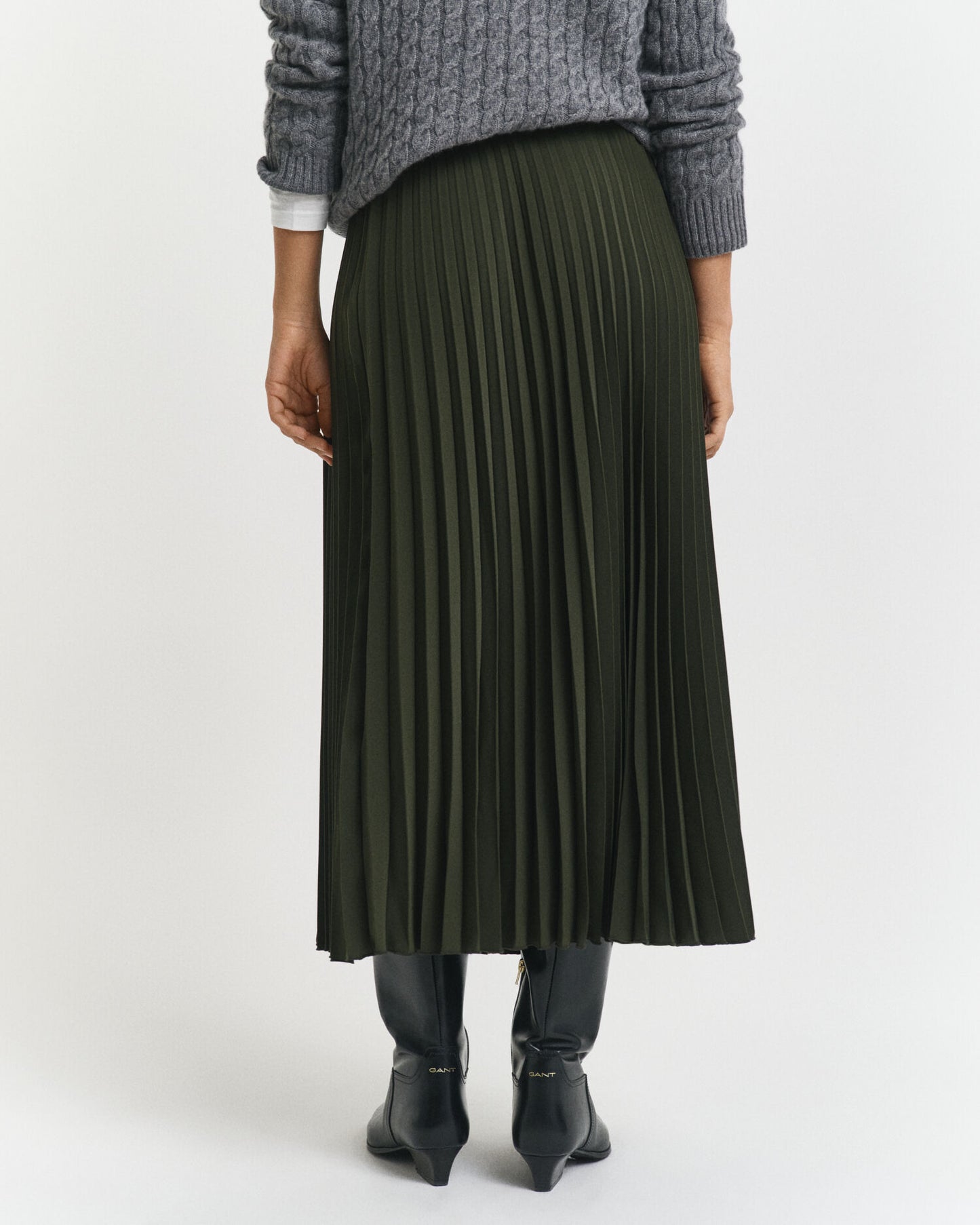 Pleated Midi Skirt