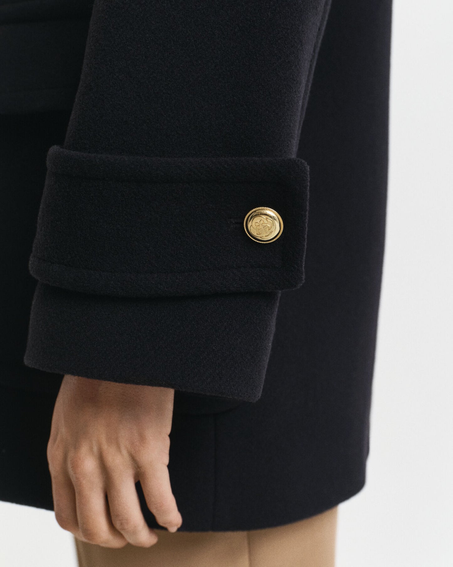 Wool Mid-Length Peacoat