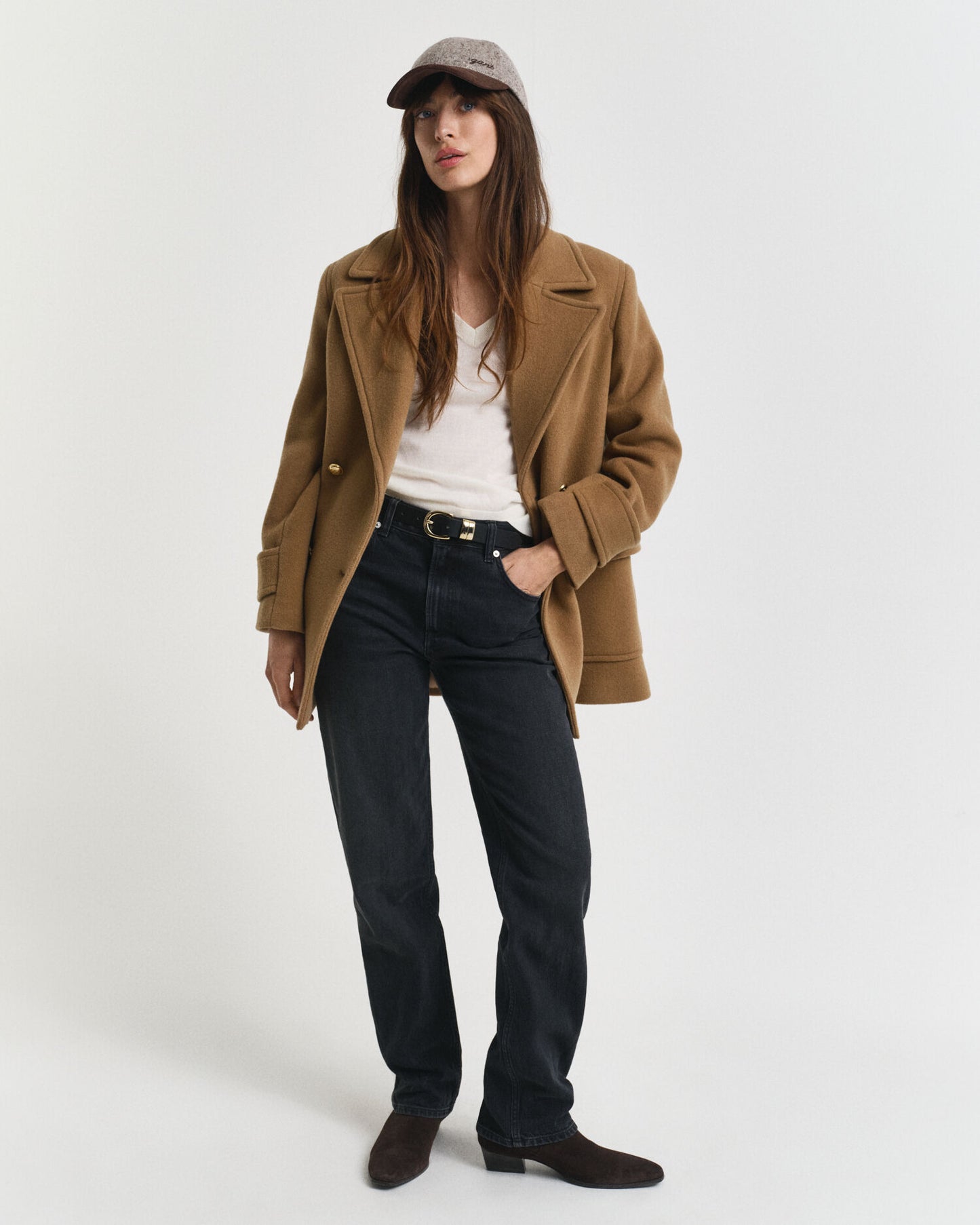 Wool Mid-Length Peacoat