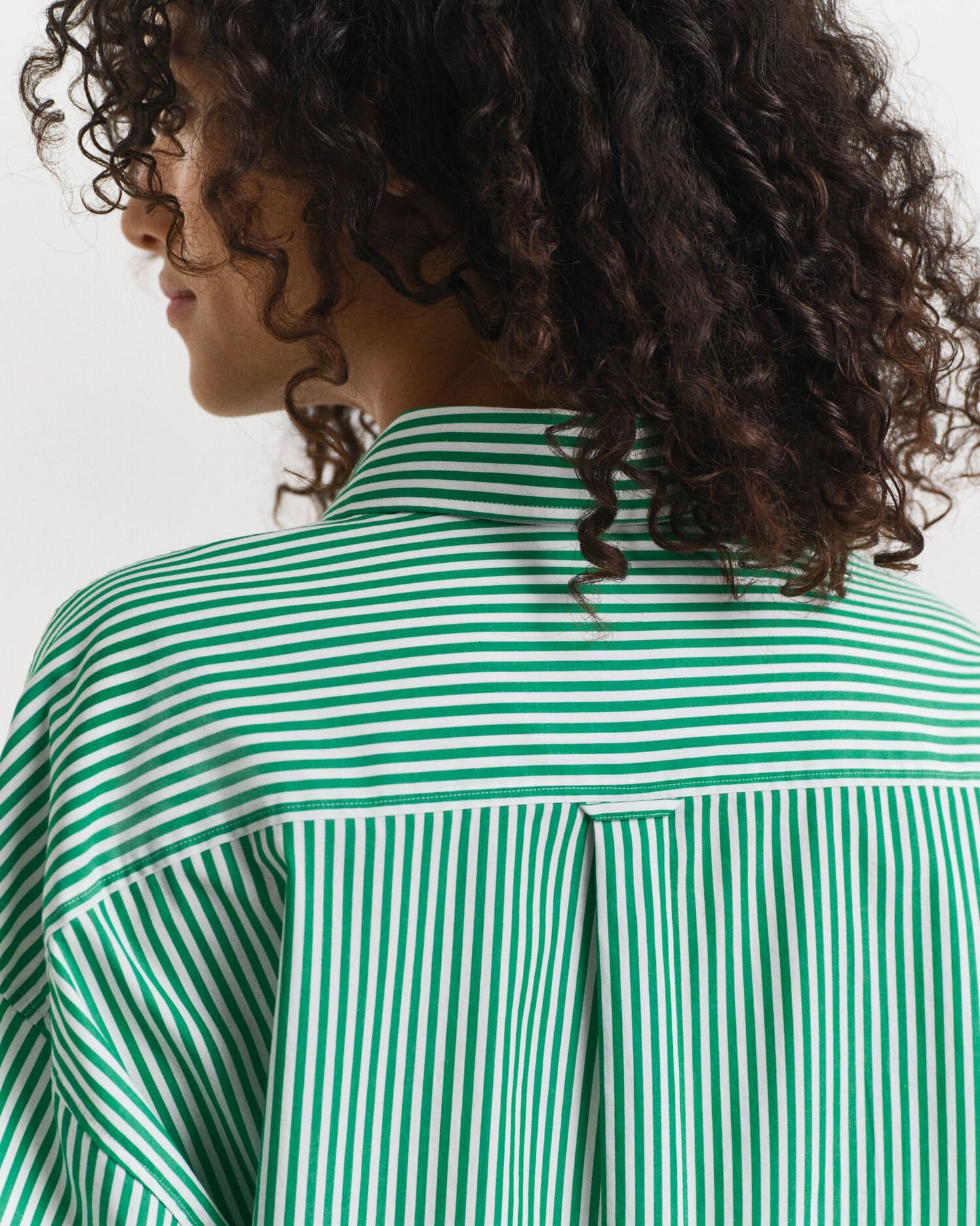 Oversized Classic Striped Poplin Shirt