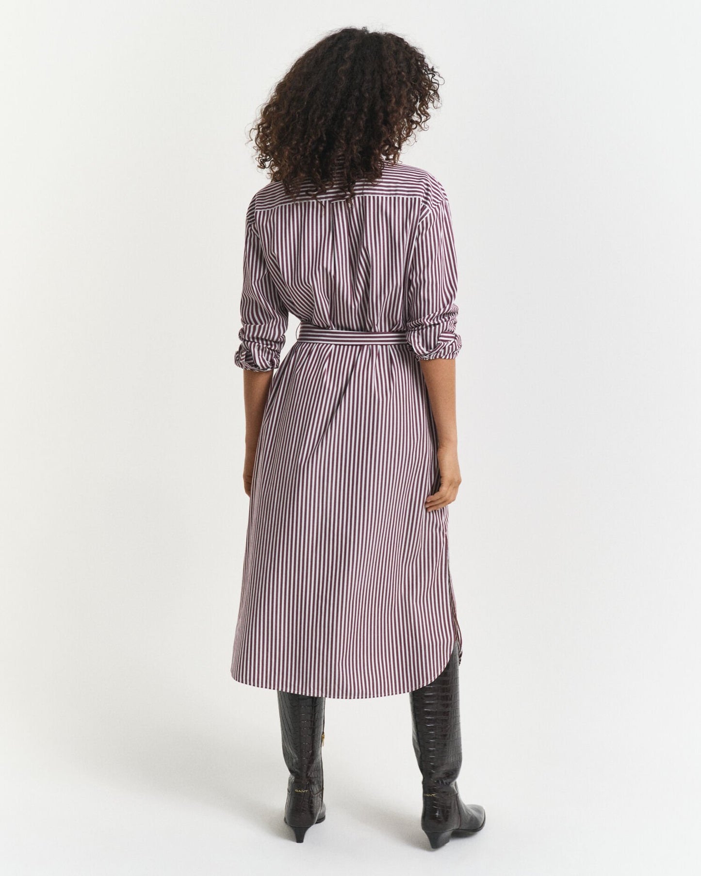 Belted Classic Poplin Shirt Dress