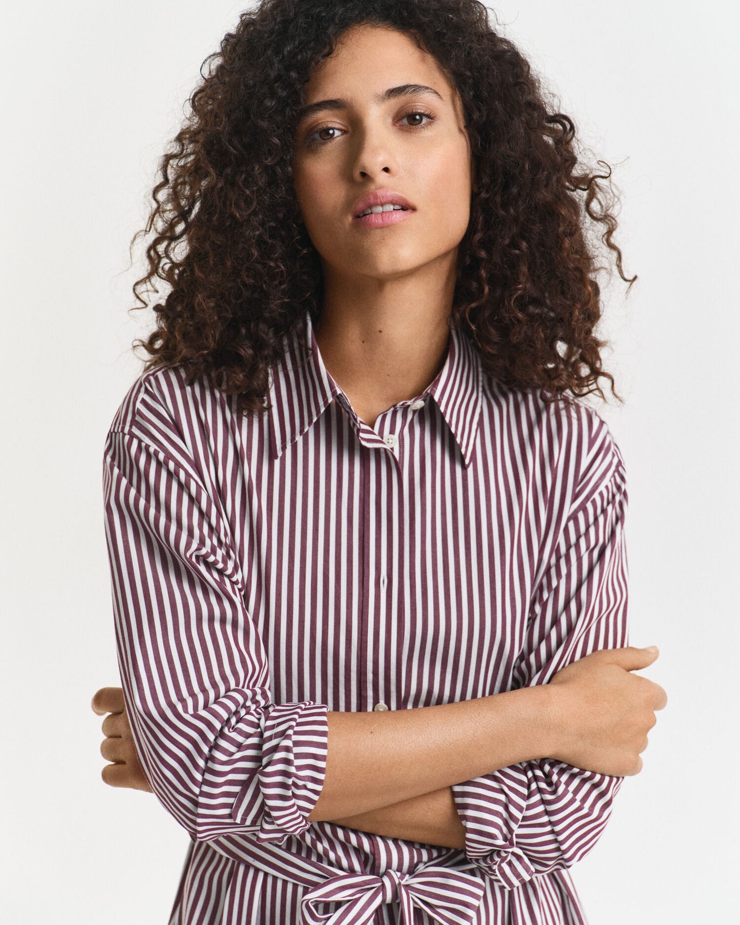 Belted Classic Poplin Shirt Dress