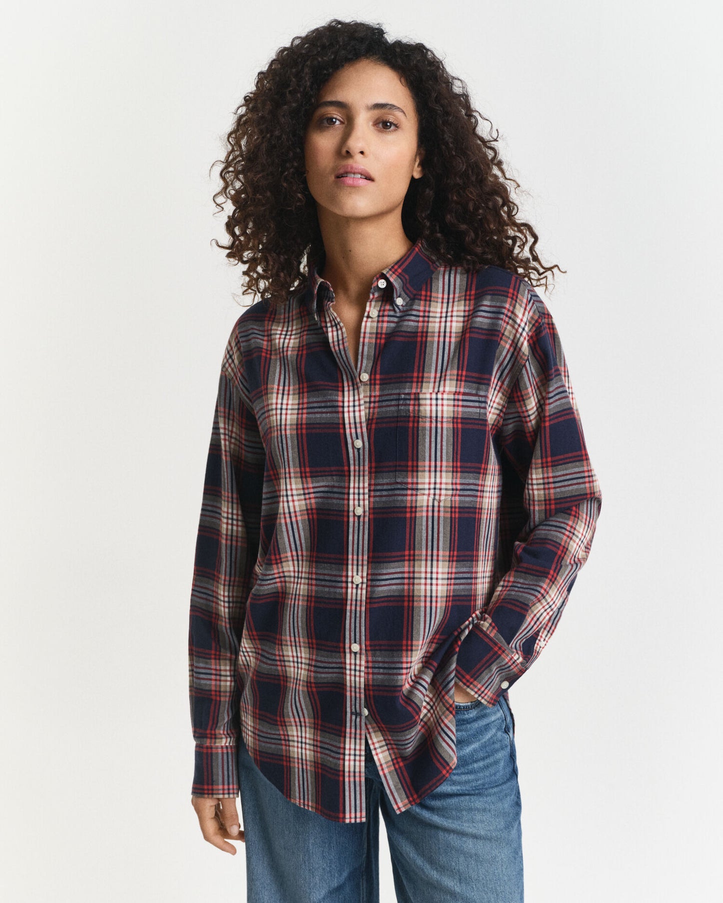 Relaxed Fit Checked Flannel Shirt