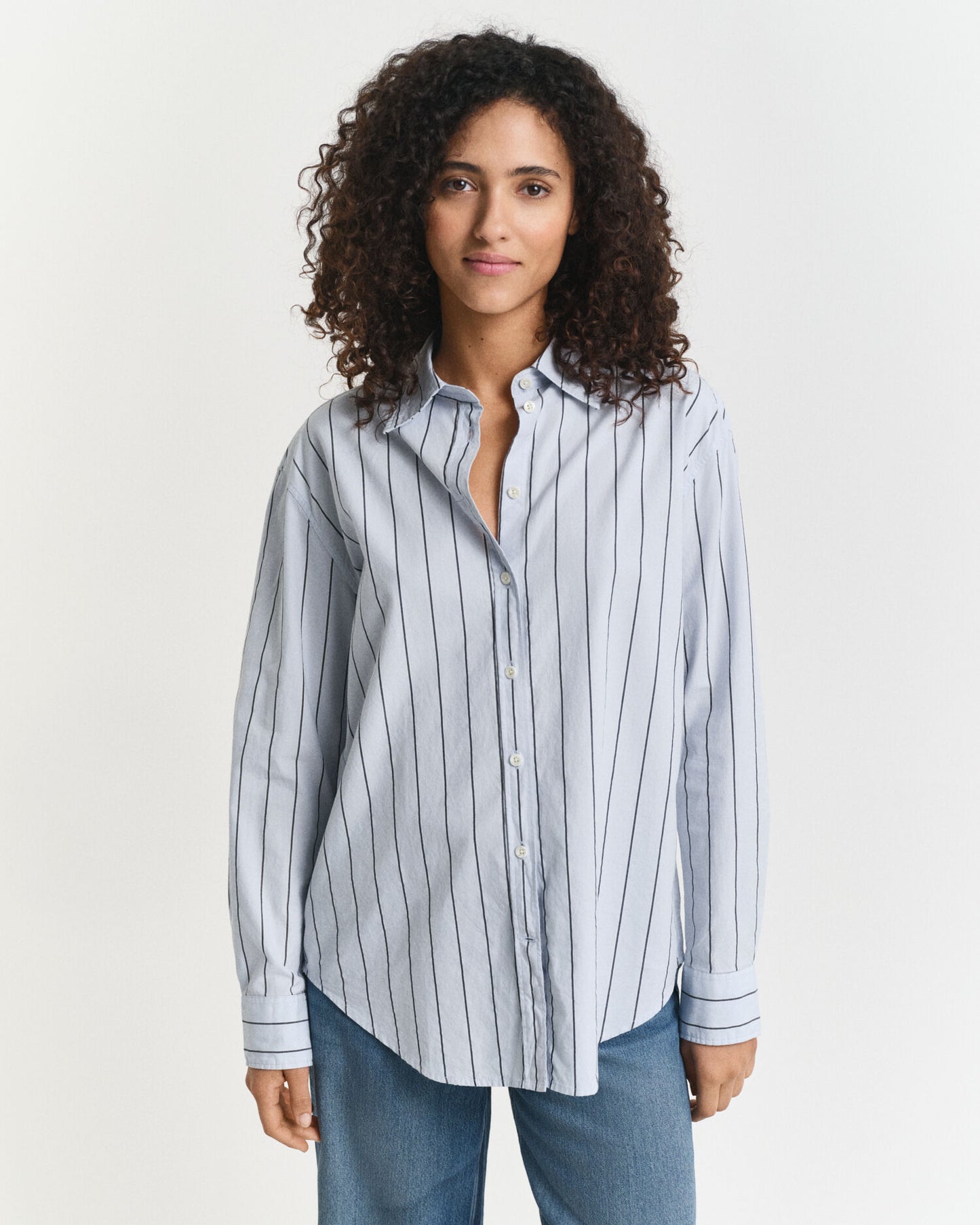Relaxed Fit Striped Luxury Oxford Shirt