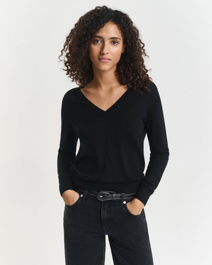 Extra Fine Merino Wool V-Neck Sweater
