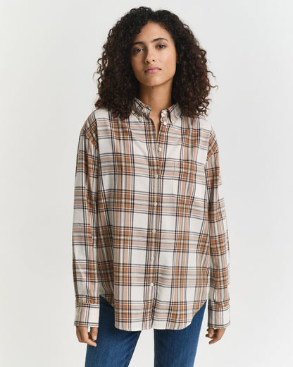 Relaxed Fit Checked Flannel Shirt