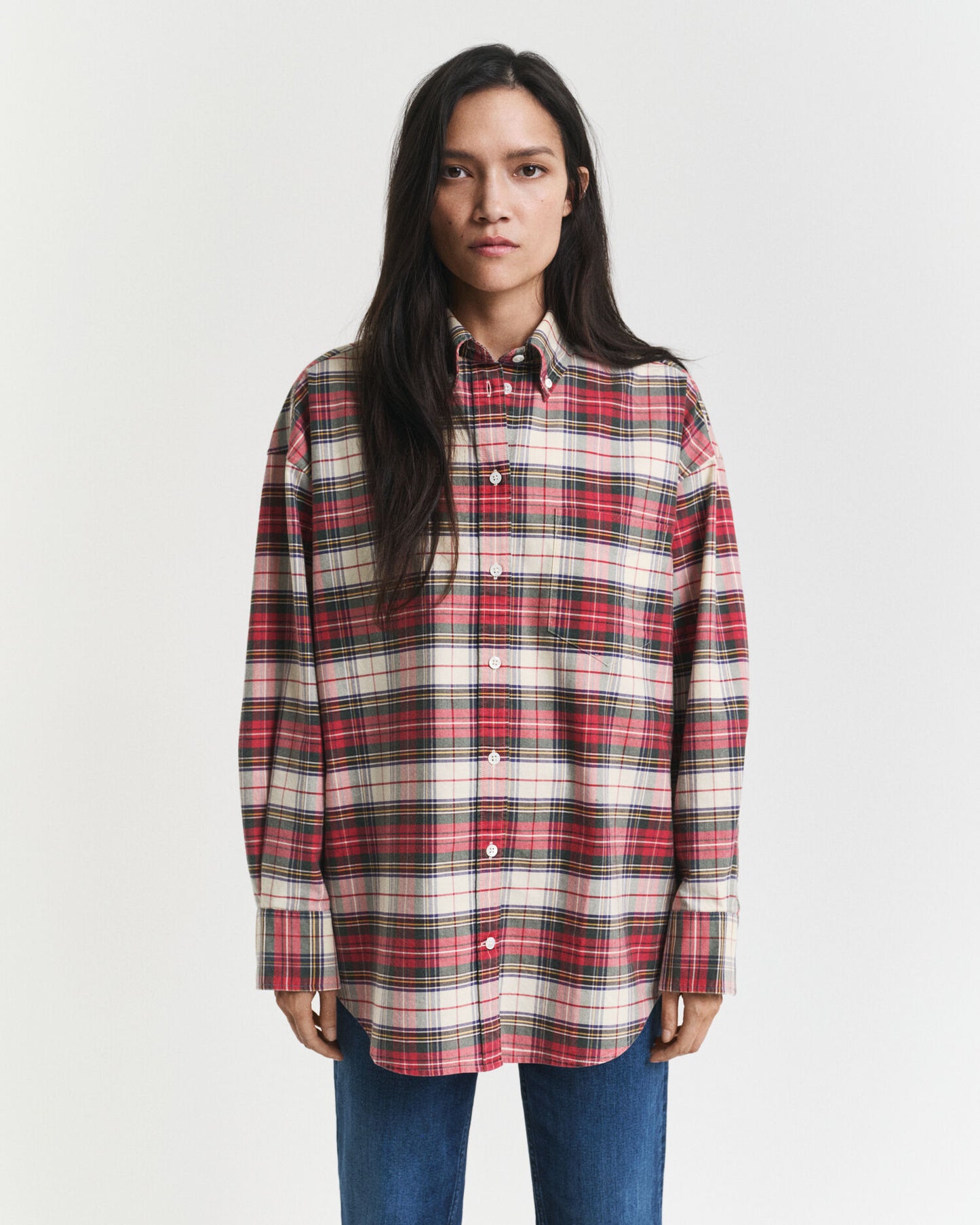 Oversized Checked Classic Oxford Shirt
