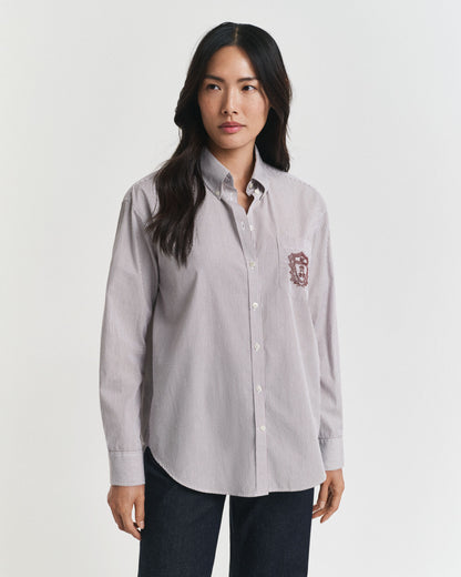 Relaxed Fit Classic Poplin Graphic Shirt