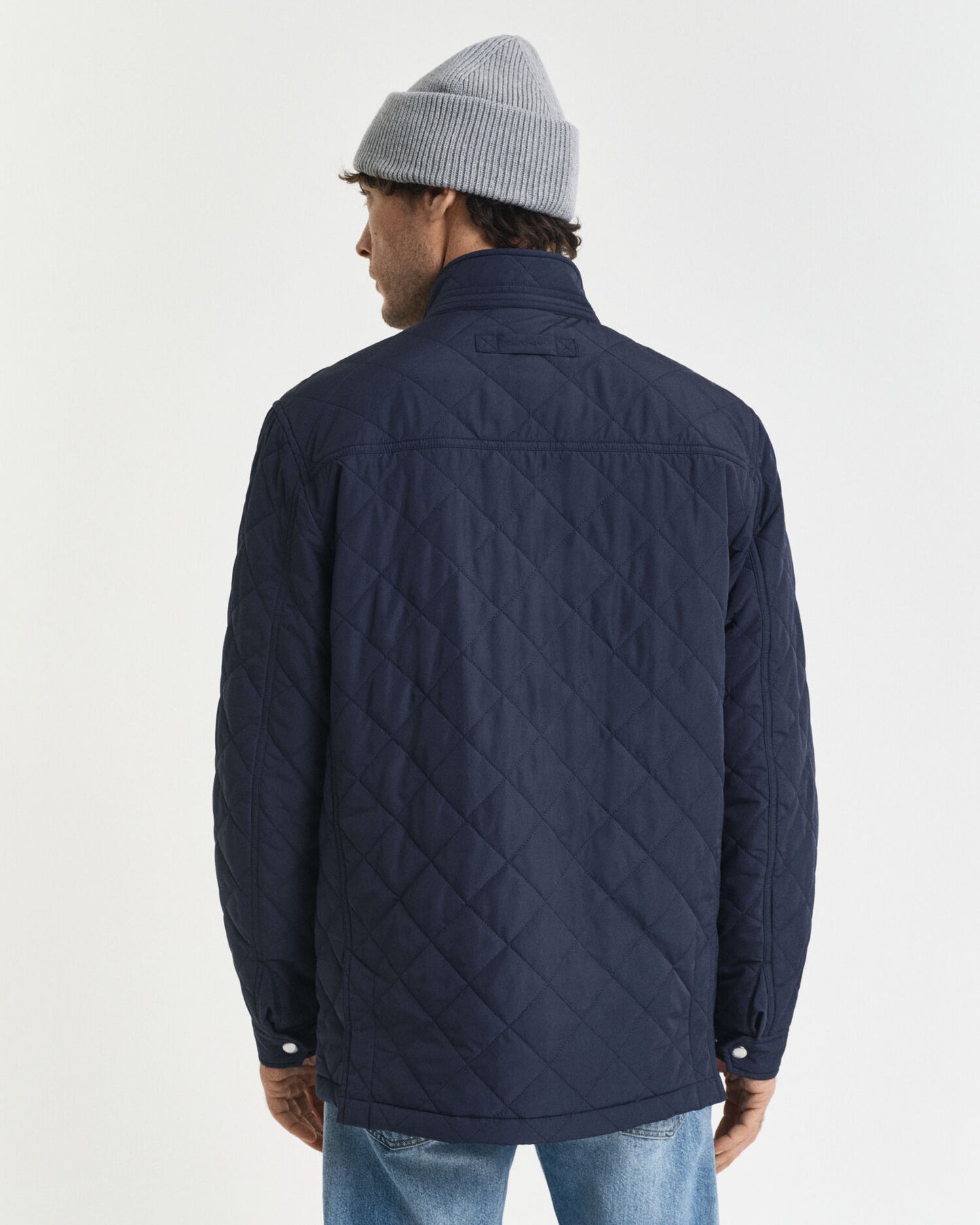 Quilted Windcheater Mid-Length Jacket