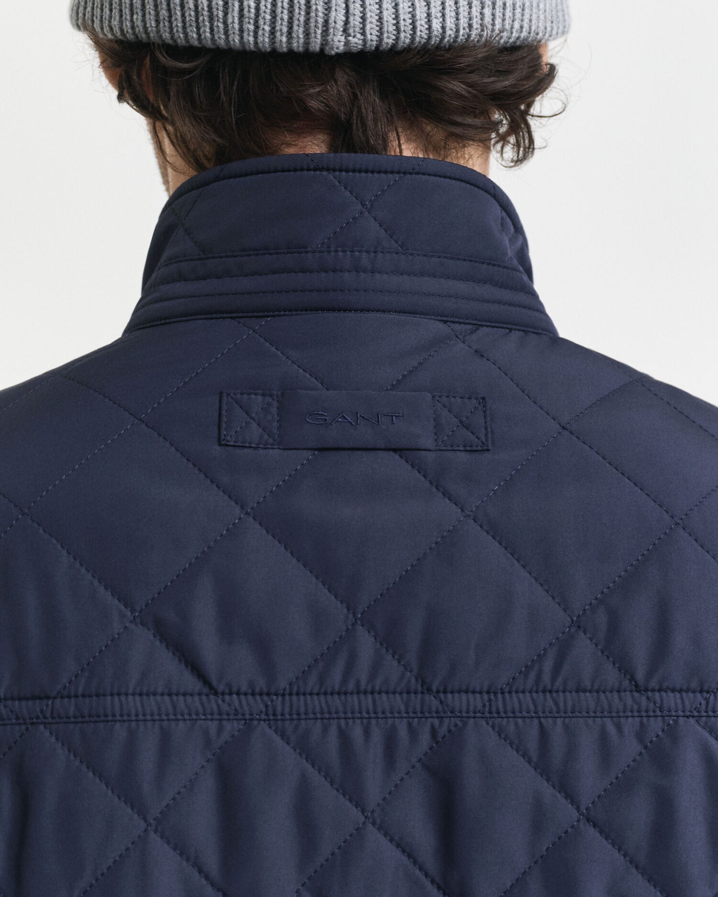 Quilted Windcheater Mid-Length Jacket