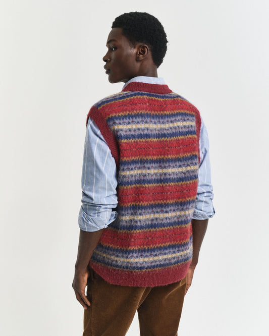 Brushed Fair Isle Vest