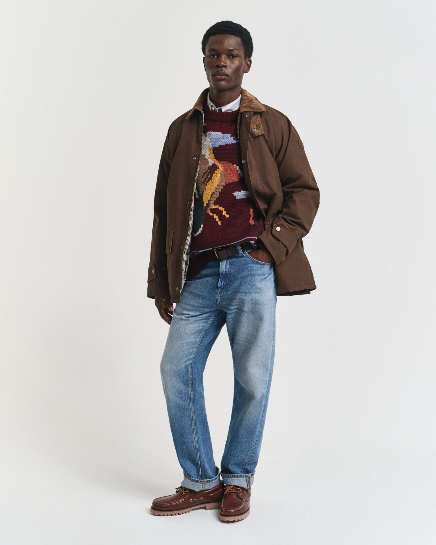 Bird Graphic Crew Neck Sweater