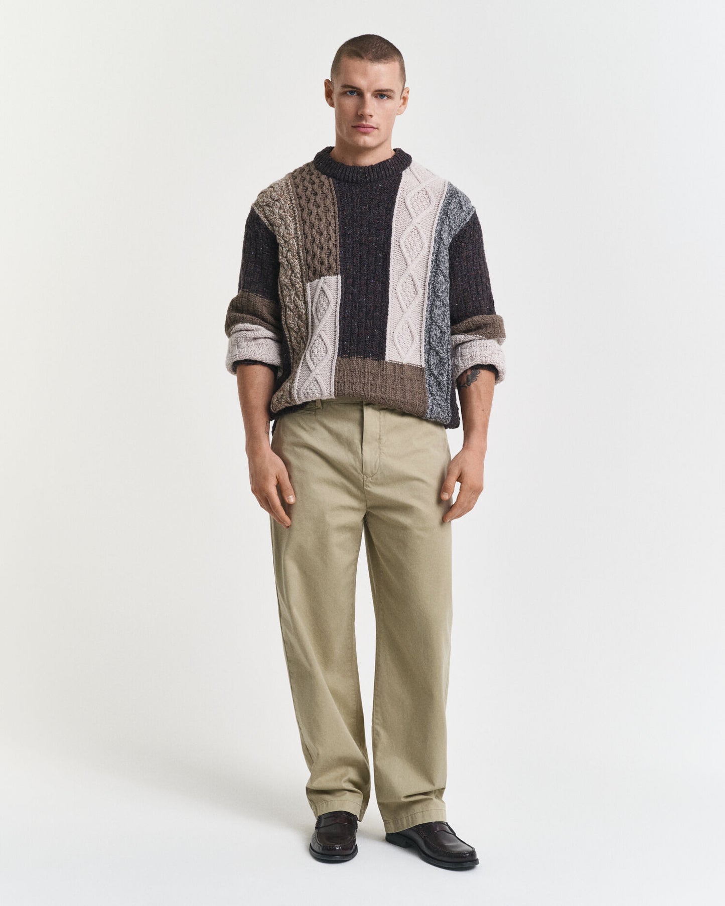 Relaxed Fit Cotton Twill Chinos