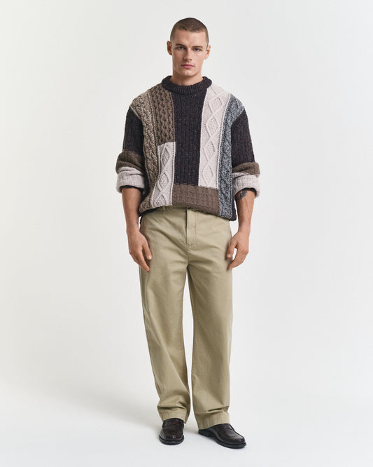 Relaxed Fit Cotton Twill Chinos