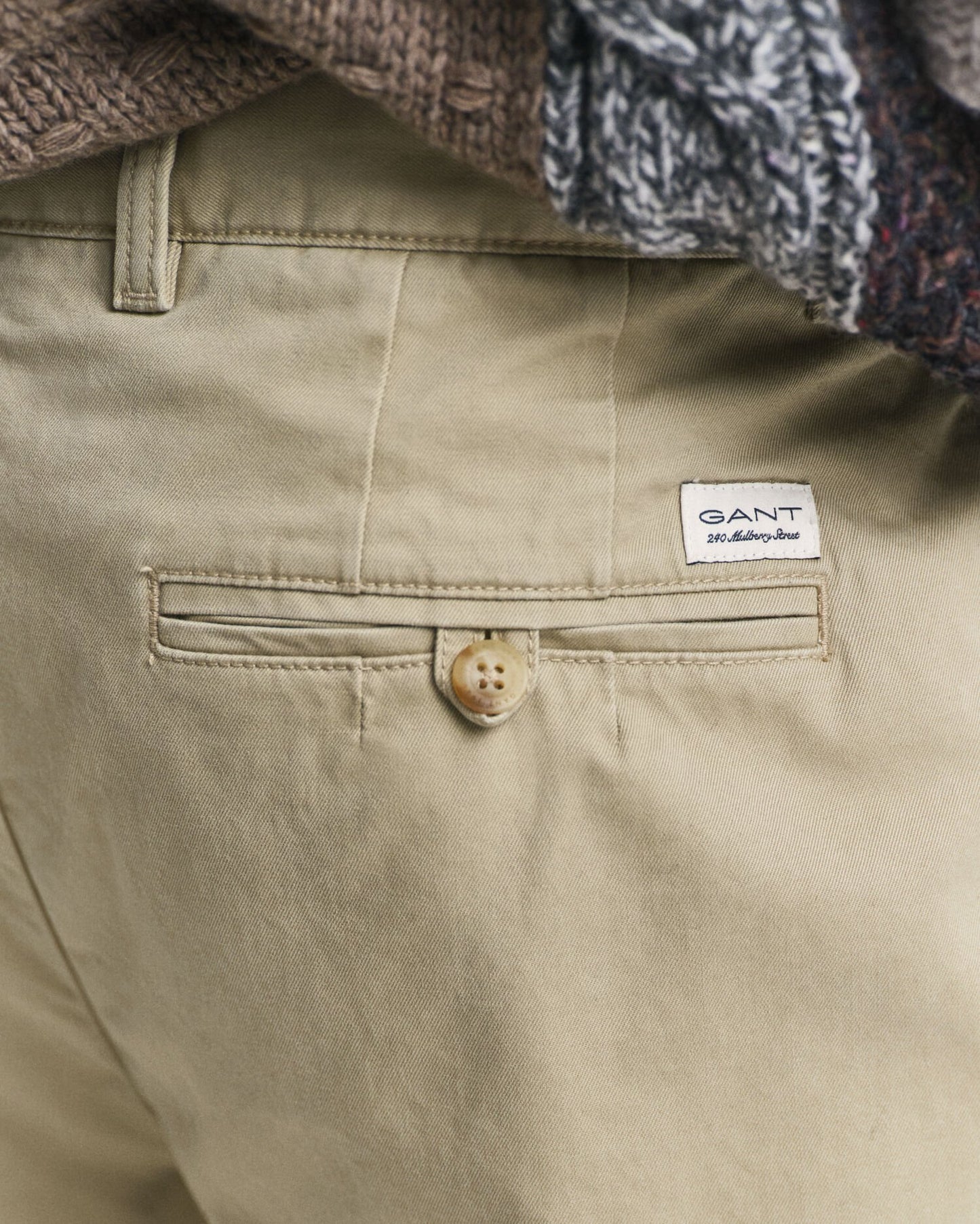 Relaxed Fit Cotton Twill Chinos