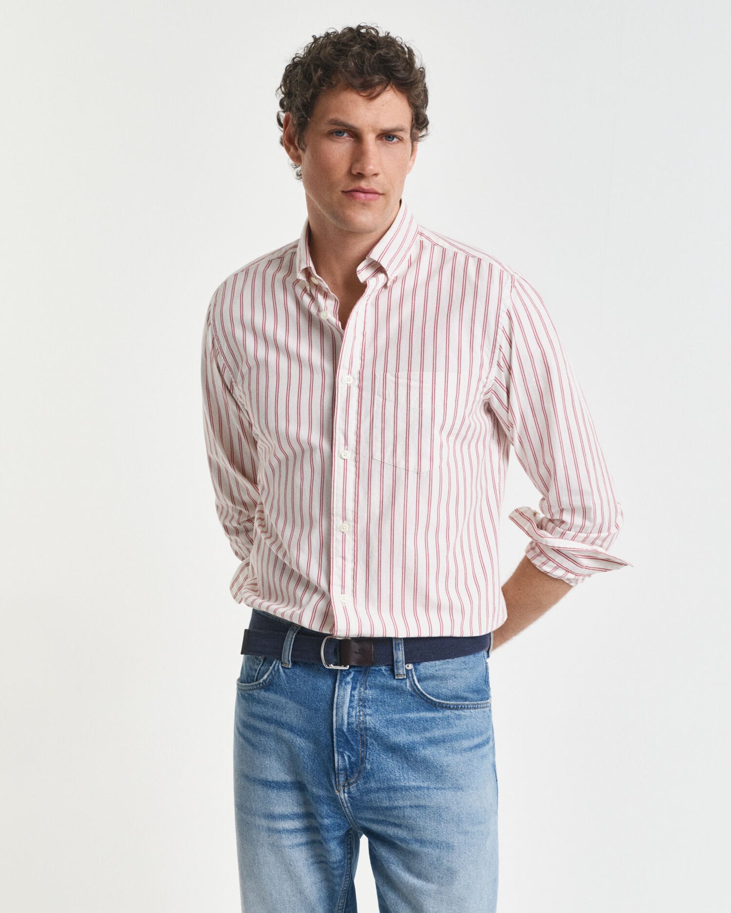 Regular Fit Striped Archive Poplin Shirt